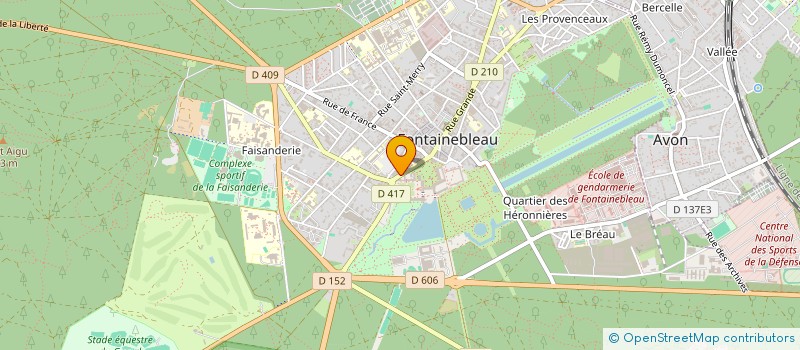 localisation de l'entreprise LE DENECOURT NOUVEAU à FONTAINEBLEAU
