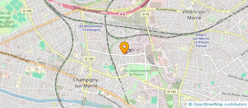 localisation de l'entreprise LE DENICHEUR à CHAMPIGNY-SUR-MARNE
