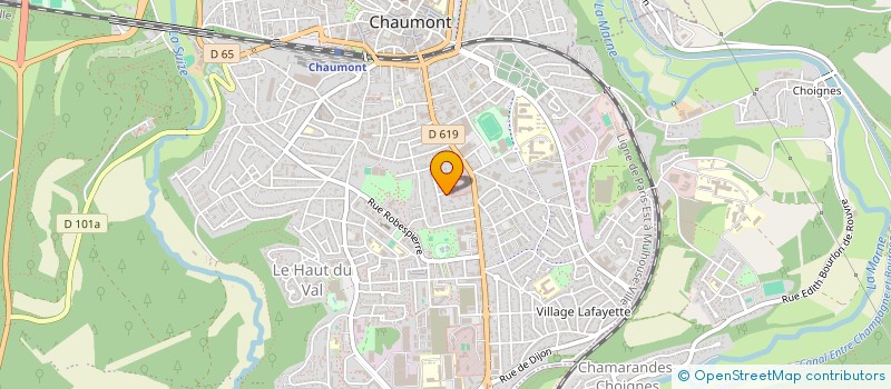 localisation de l'entreprise LE DENTU à CHAUMONT