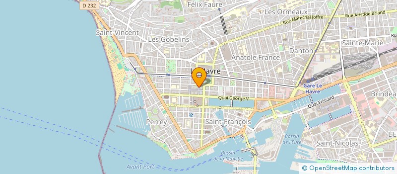 localisation de l'entreprise LE DENVER à LE HAVRE