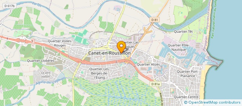 localisation de l'entreprise LE DEPANNAGE INFORMATIQUE  CANET-EN-ROUSSILLON