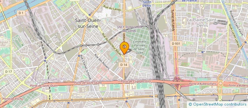 localisation de l'entreprise LE DEPART à SAINT-OUEN-SUR-SEINE