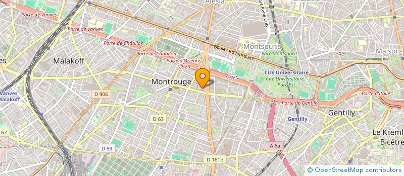 localisation de l'entreprise LE DEPART à MONTROUGE