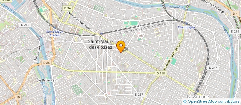 localisation de l'entreprise LE DEPART DE SAINT MAUR à SAINT-MAUR-DES-FOSSES