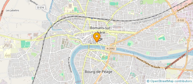 localisation de l'entreprise LE DEPOT  ROMANS-SUR-ISERE