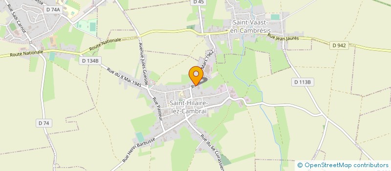 localisation de l'entreprise LE DEPOT  SAINT-HILAIRE-LEZ-CAMBRAI