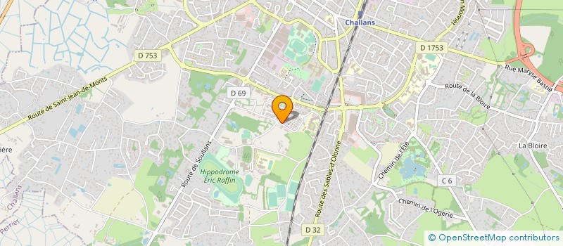 localisation de l'entreprise LE DEPOT DES MARQUES à CHALLANS