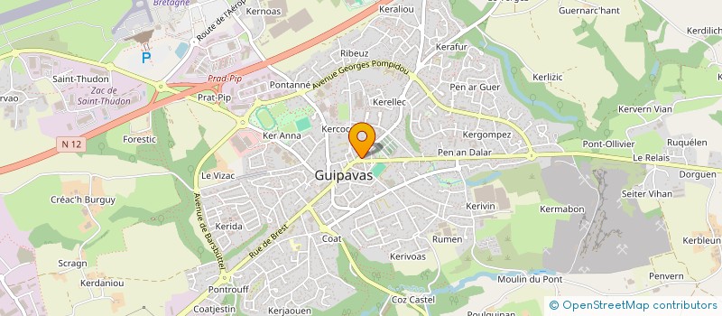 localisation de l'entreprise LE DEPOT EXPRESS à GUIPAVAS