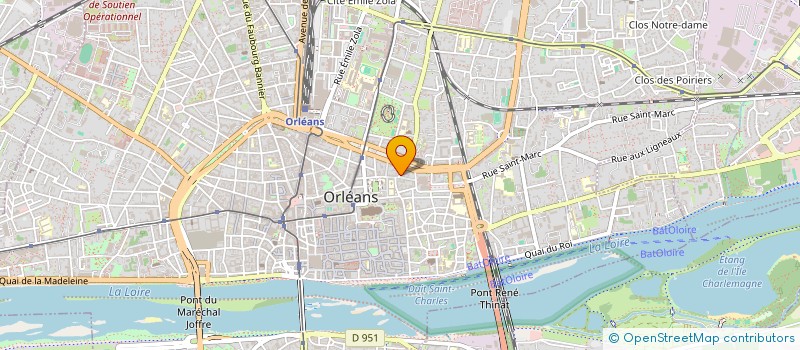 localisation de l'entreprise LE DERAILLEUR à ORLEANS