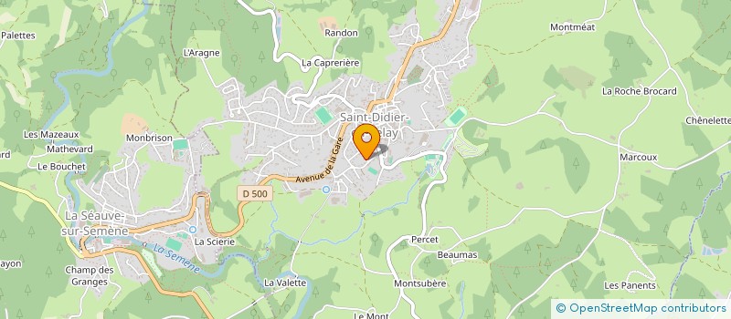 localisation de l'entreprise LE DESIR - DERIEN THEATRE  SAINT-DIDIER-EN-VELAY