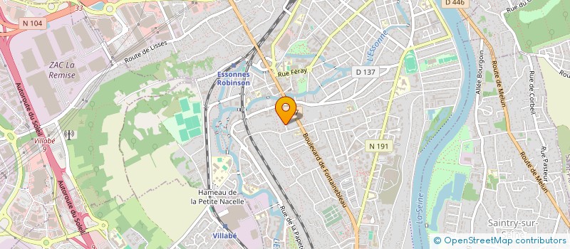 localisation de l'entreprise LE DESSOUS DES ROCHES 108 à CORBEIL-ESSONNES