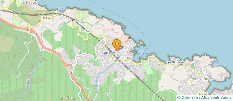localisation de l'entreprise LE DESTIN  COLLIOURE