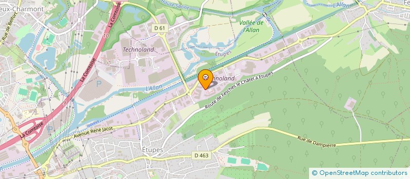 localisation de l'entreprise LE DESTRUCTEUR DE L'EST  ETUPES