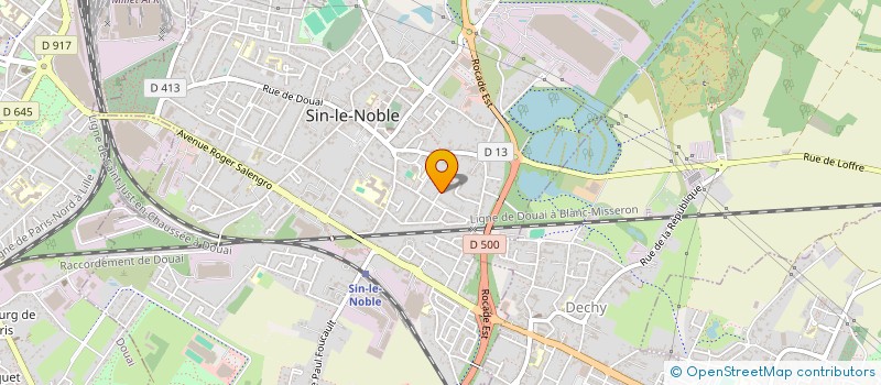 localisation de l'entreprise LE DEU-DEUCH CLUB ET ANCIENNES DE COLLECTION  SIN-LE-NOBLE