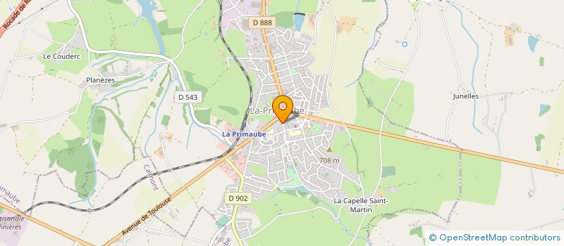 localisation de l'entreprise LE DEVEZAS  LUC-LA-PRIMAUBE
