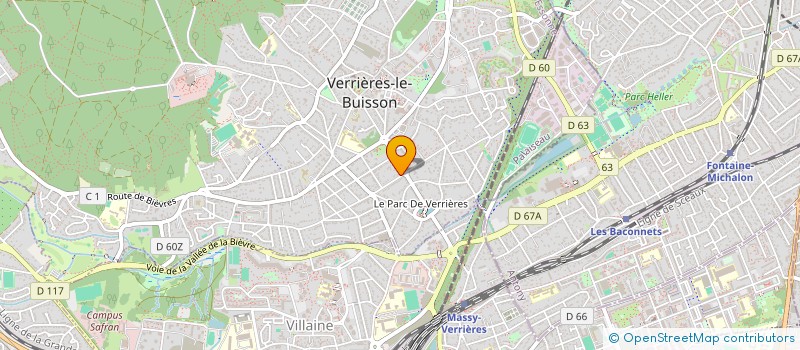 localisation de l'entreprise LE DEZ LEGENDRE à VERRIERES-LE-BUISSON