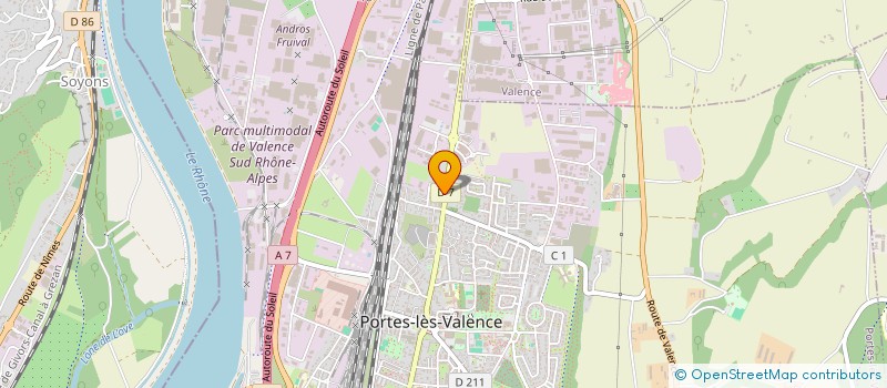 localisation de l'entreprise LE DIABLE AU THYM  PORTES LES VALENCE