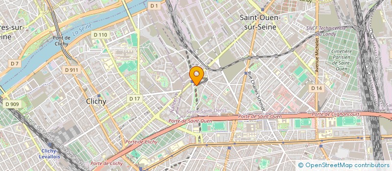 localisation de l'entreprise LE DIABLE BLANC COMICS à SAINT-OUEN-SUR-SEINE