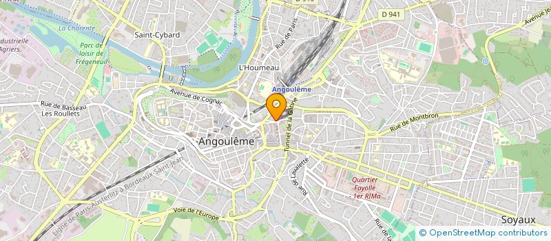 localisation de l'entreprise LE DIABLE ROUGE à ANGOULEME