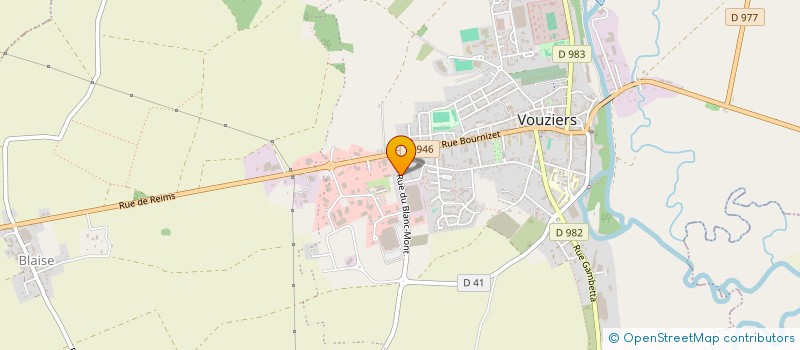 localisation de l'entreprise LE DIABOLO à VOUZIERS