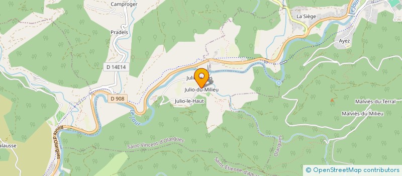 localisation de l'entreprise LE DIAGNOSTIC PRO à SAINT-VINCENT-D OLARGUES