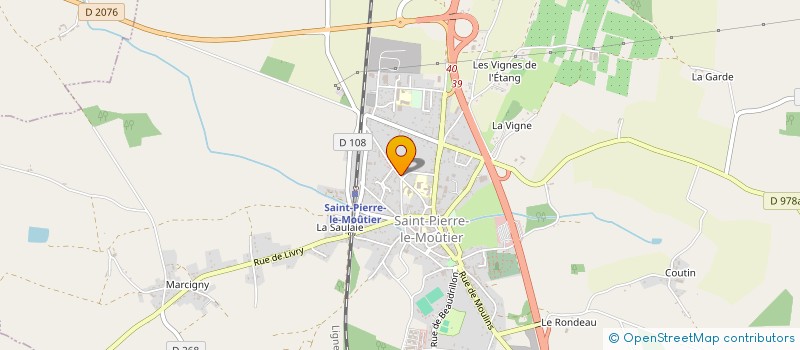 localisation de l'entreprise LE DIAM'S à SAINT-PIERRE-LE-MOUTIER
