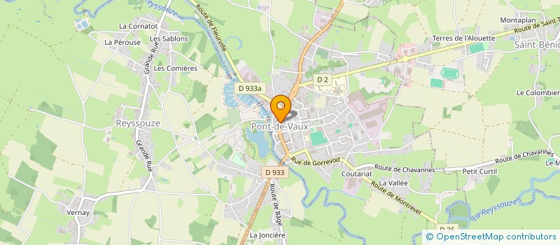 localisation de l'entreprise LE DIAMANT à PONT-DE-VAUX