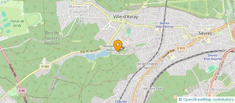 localisation de l'entreprise LE DIAMANT  VILLE-D'AVRAY