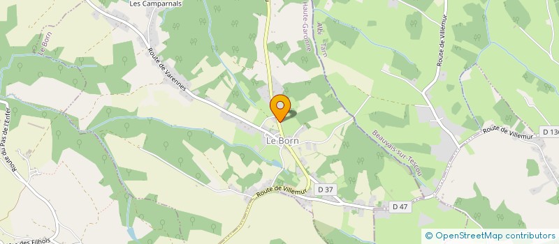 localisation de l'entreprise LE DIAMANT  LE BORN