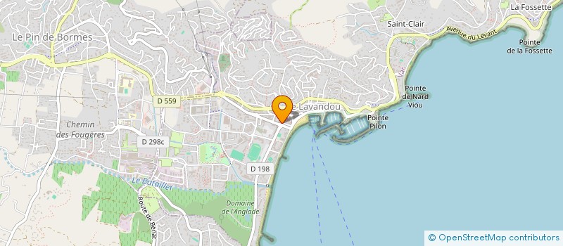 localisation de l'entreprise LE DIAMANT à LE LAVANDOU