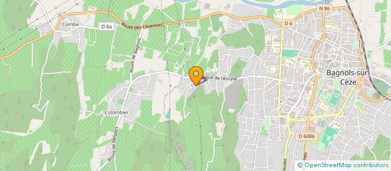 localisation de l'entreprise LE DIAMANT  BAGNOLS-SUR-CEZE