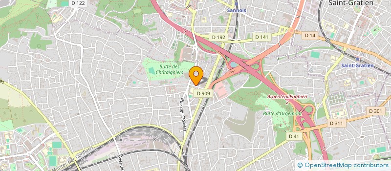 localisation de l'entreprise LE DIAMANT BLEU à ARGENTEUIL