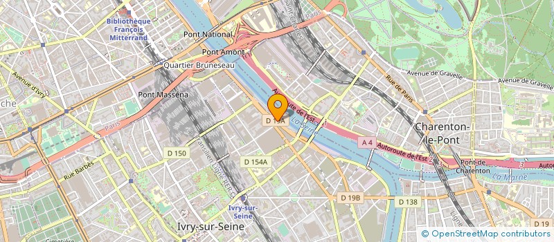 localisation de l'entreprise LE DIAMANT BLEU à IVRY-SUR-SEINE