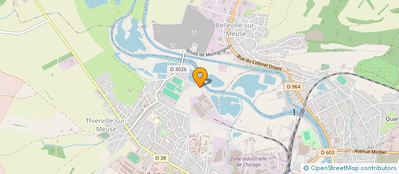 localisation de l'entreprise LE DIAMANT BLEU  THIERVILLE-SUR-MEUSE