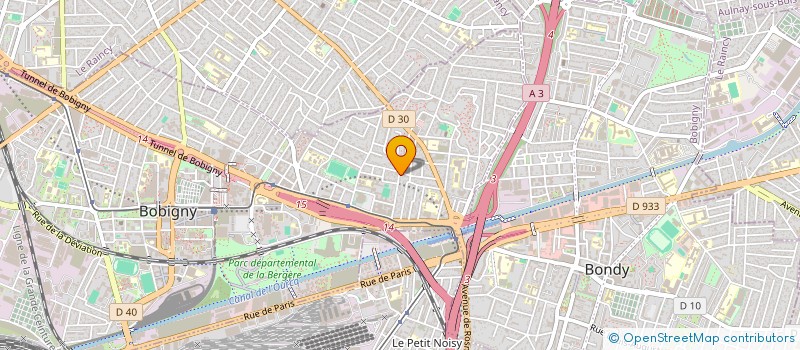 localisation de l'entreprise LE DIAMANT BLEU  BOBIGNY