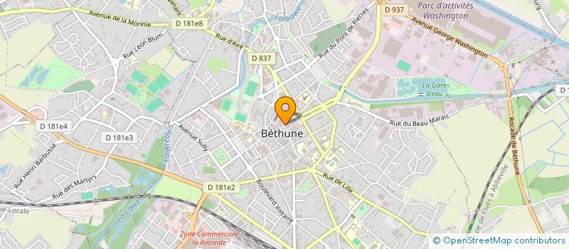 localisation de l'entreprise LE DIAMANT NOIR à BETHUNE