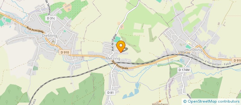 localisation de l'entreprise LE DIAMANT NOIR  METZING