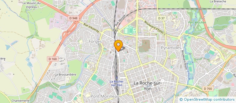 localisation de l'entreprise LE DIAMANT ROUGE  LA ROCHE-SUR-YON