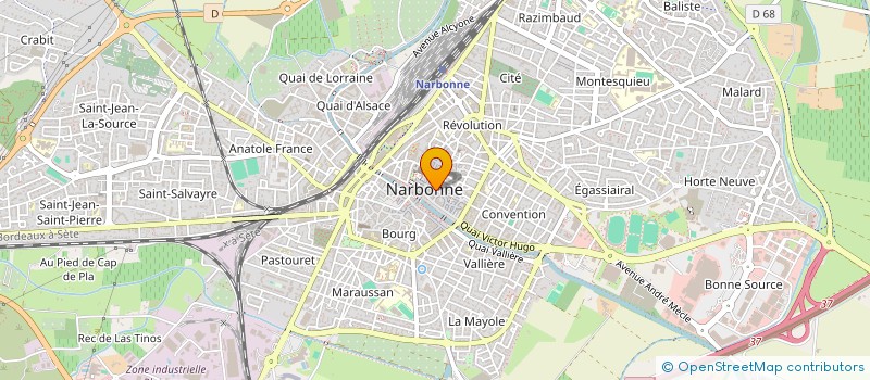 localisation de l'entreprise LE DIAMANT VERT à NARBONNE