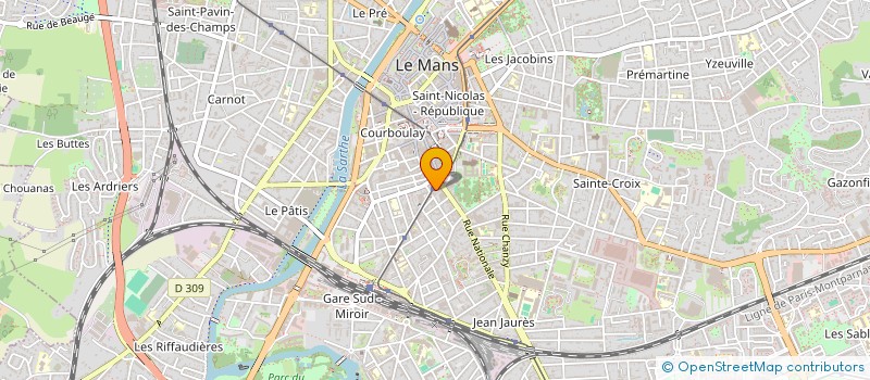localisation de l'entreprise LE DIAMANT VERT à LE MANS