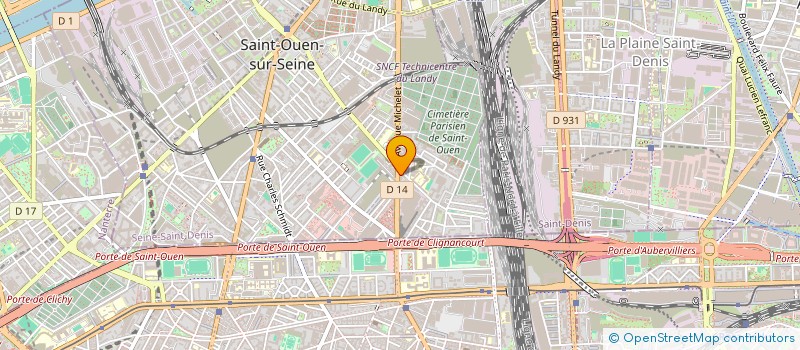 localisation de l'entreprise LE DIAMANT VERT  SAINT-OUEN-SUR-SEINE