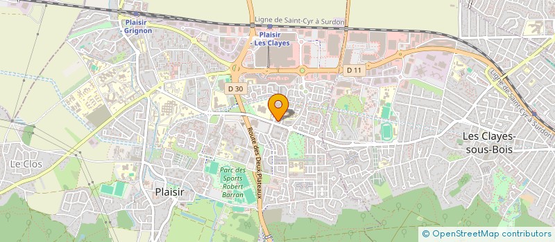 localisation de l'entreprise LE DIAMANTHE à PLAISIR