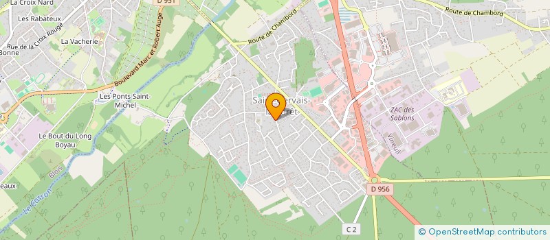 localisation de l'entreprise LE DIAPASON  SAINT-GERVAIS-LA-FORET