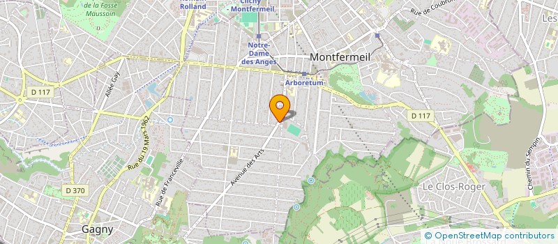 localisation de l'entreprise LE DIAPASON à MONTFERMEIL