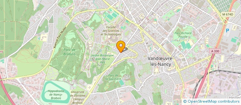localisation de l'entreprise LE DIAPASON  VANDUVRE-LES-NANCY