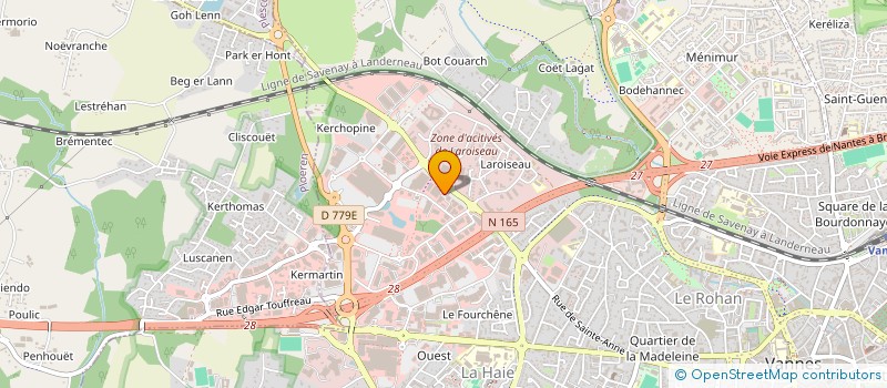 localisation de l'entreprise LE DIBERDER ET DAVID CONSEIL à VANNES