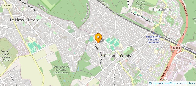 localisation de l'entreprise LE DIBOUDU  PONTAULT-COMBAULT