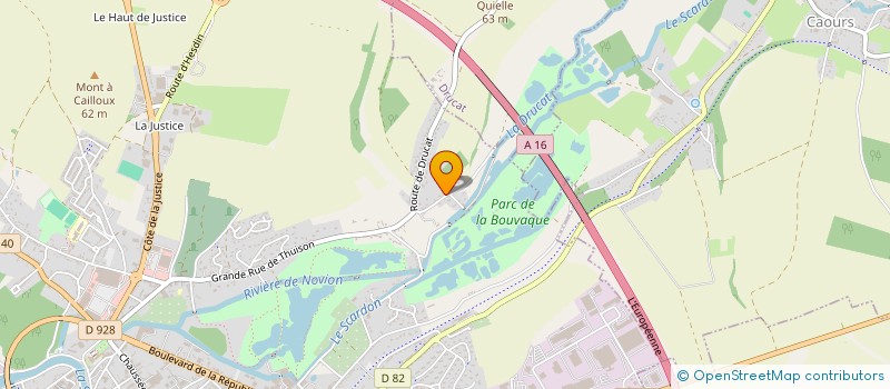 localisation de l'entreprise LE DIEN PISCICULTURE  ABBEVILLE