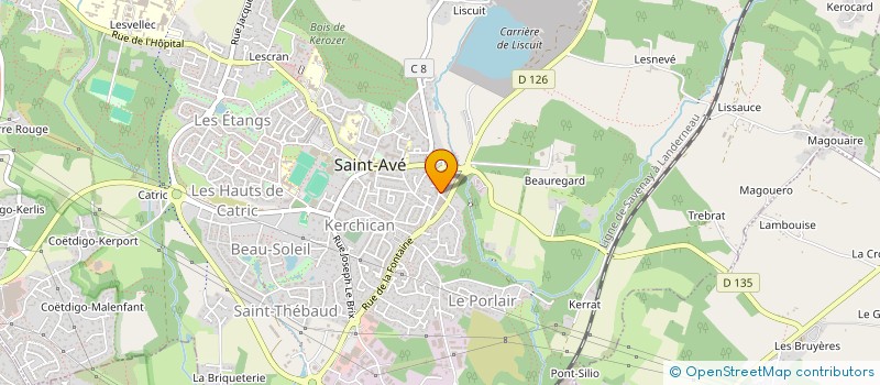 localisation de l'entreprise LE DIGABEL SOPHIE  SAINT-AVE