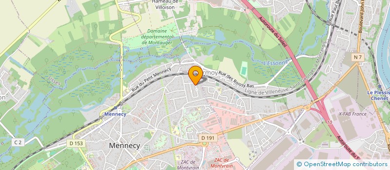localisation de l'entreprise LE DINH à MENNECY
